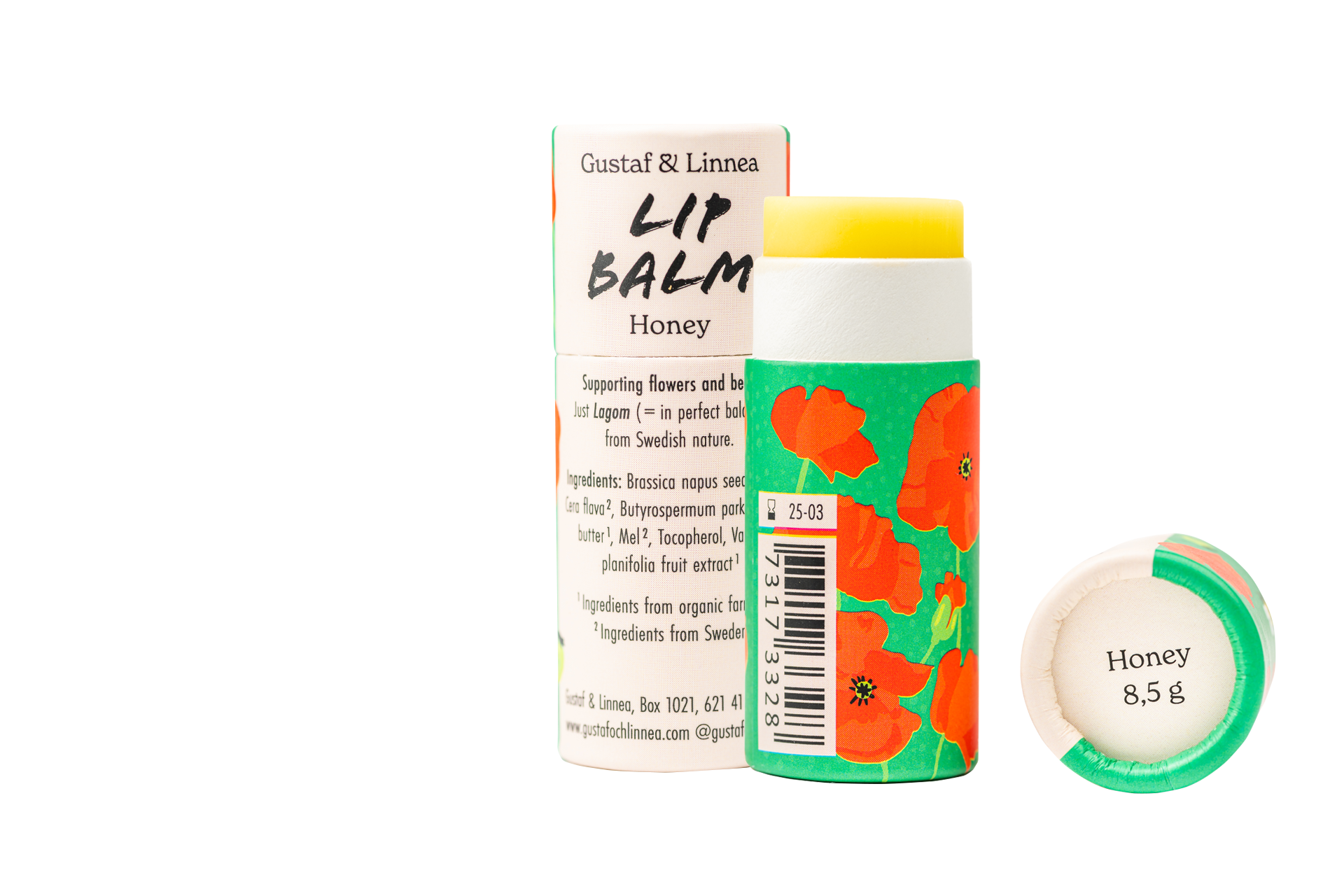Gustaf och Linnea - Wholesale Lippenbalsem - Lippenbalsem honing in papieren huls1