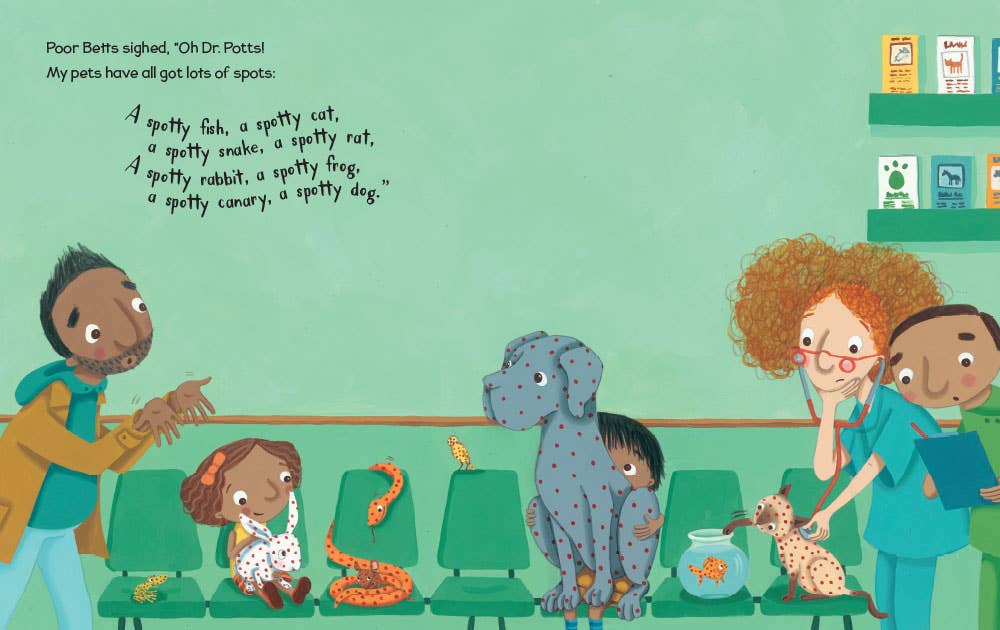 Barefoot Books – wholesale Preschool Book (3-5) – Dr. Potts, My Pets Have Spots! - Children's Book1