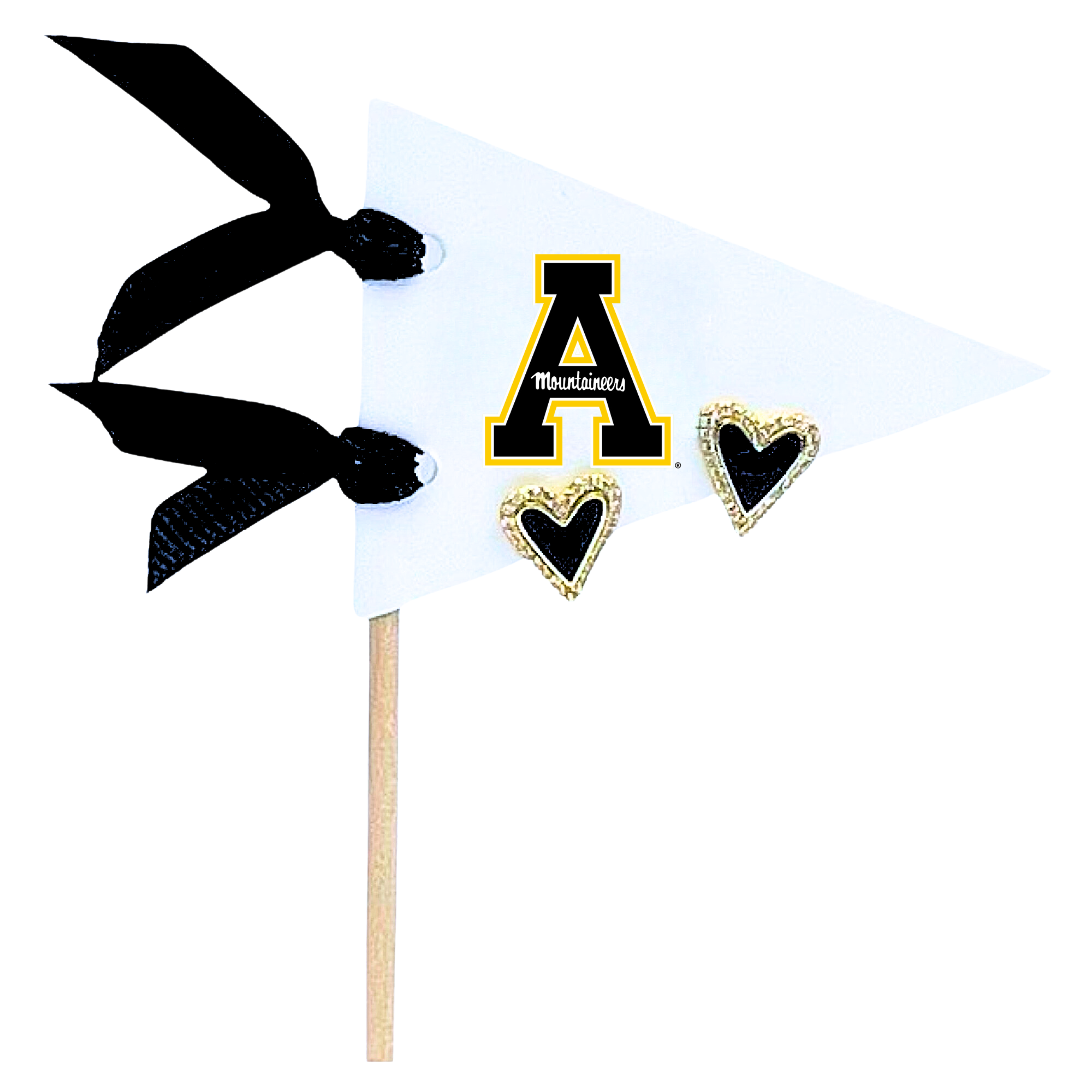 Color Shout – Großhandel Flagge – Love my College: Herzstecker in leuchtenden Farben auf der Wimpelflagge mit Logo5