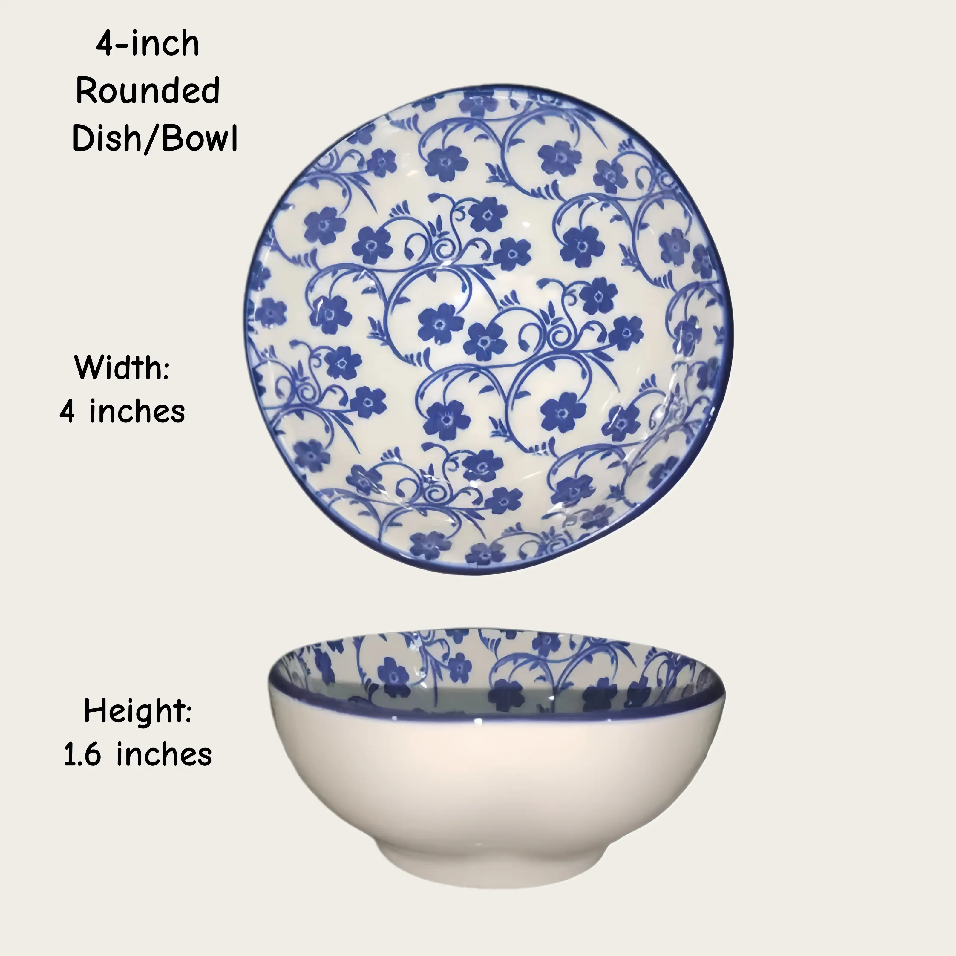 Otterware - Vente Bols à condiments/sauces - Plats à trempette en céramique style marocain (6 styles)34