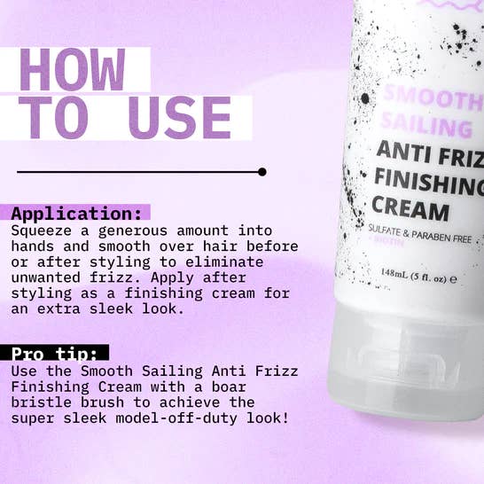 Foxybae Hair - Wholesale Hair Styling Gel/Mousse - Smooth Sailing Anti-Frizz Finishing Cream