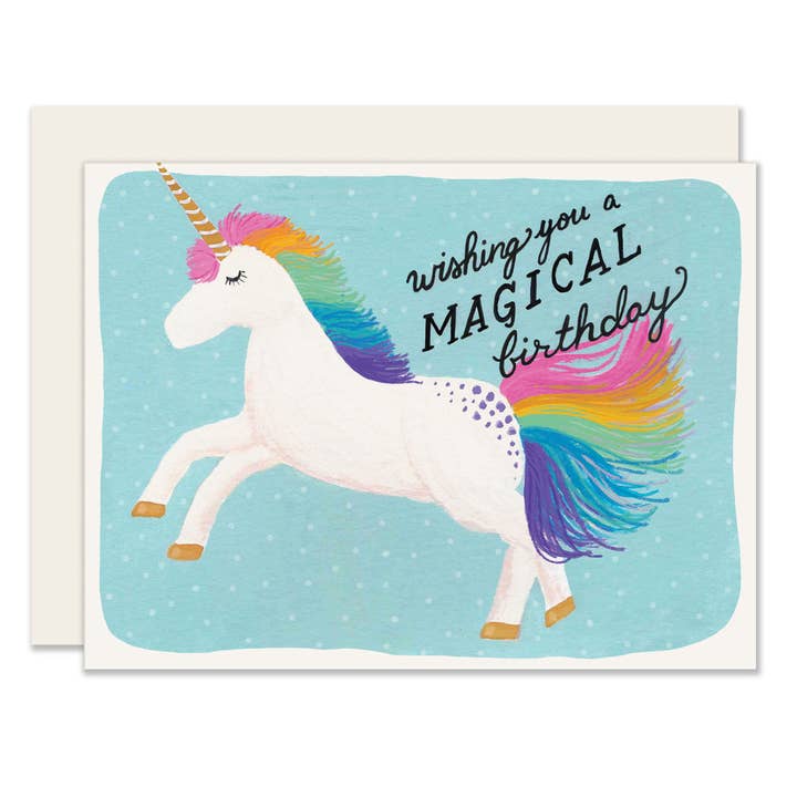 Birthday Unicorn | Birthday Card | Unicorn Birthday Card for wholesale by Slightly Stationery