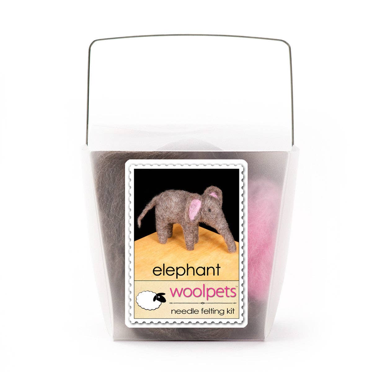 Woolpets – wholesale DIY craft kit – Elephant Felting Kit0