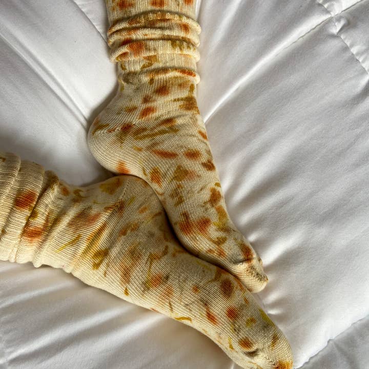 Flower Dyed Socks for wholesale by Dyed of Natural Causes