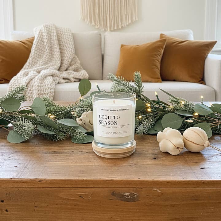 Coquito Season for wholesale by Midnight Embers Candle Co.