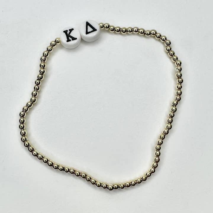 Sorority 14k gold Bracelets for wholesale by Everfaith Jewelry