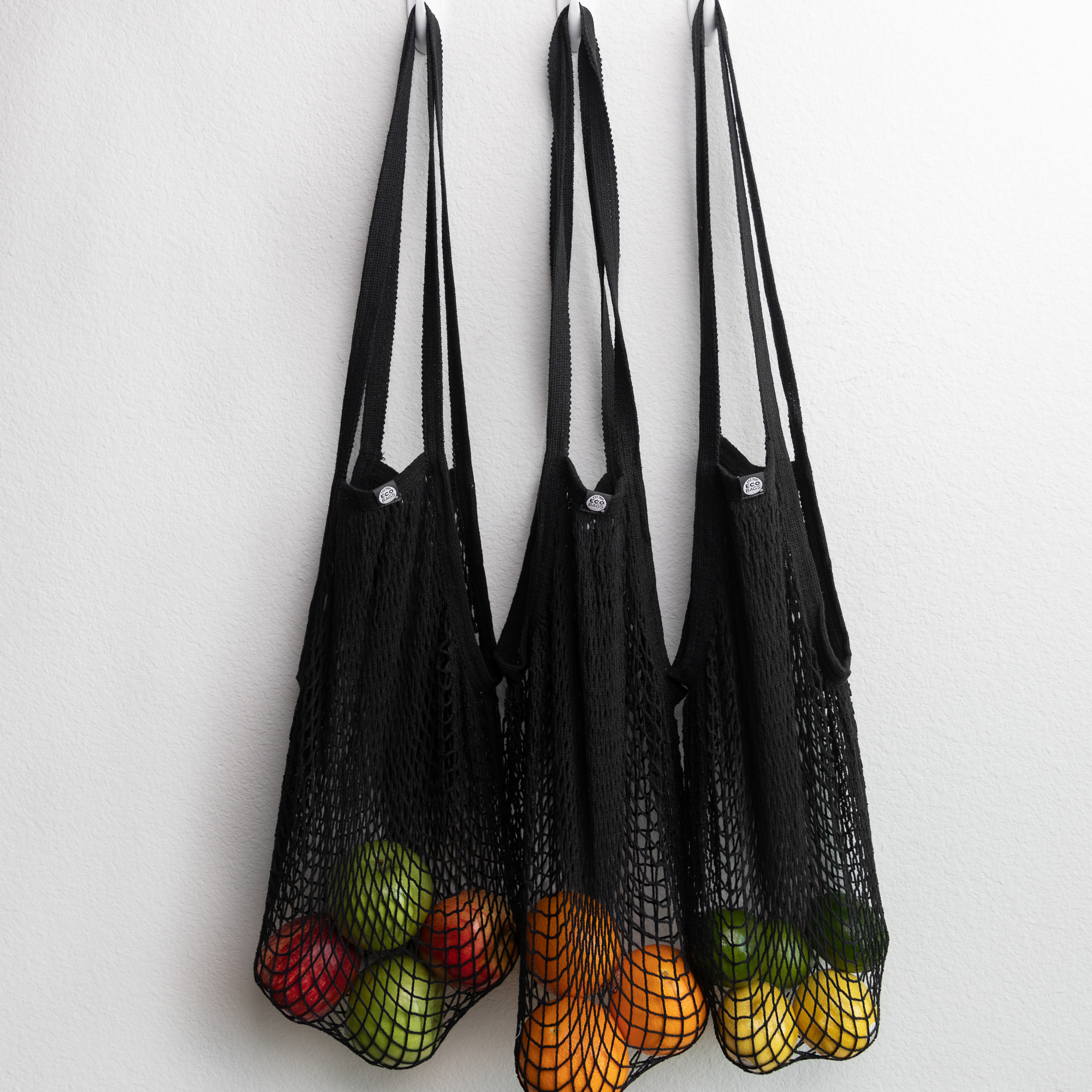 ECOBAGS - Vente Sac porté épaule – unisexe - Sac filet à longues anses en coton7