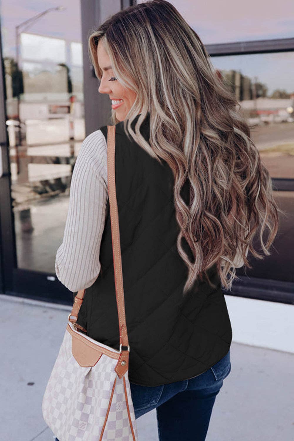 Lovesoft - Wholesale Outerwear Vest - Women's - Pink Fleece Lined Quilted Vest Coats10