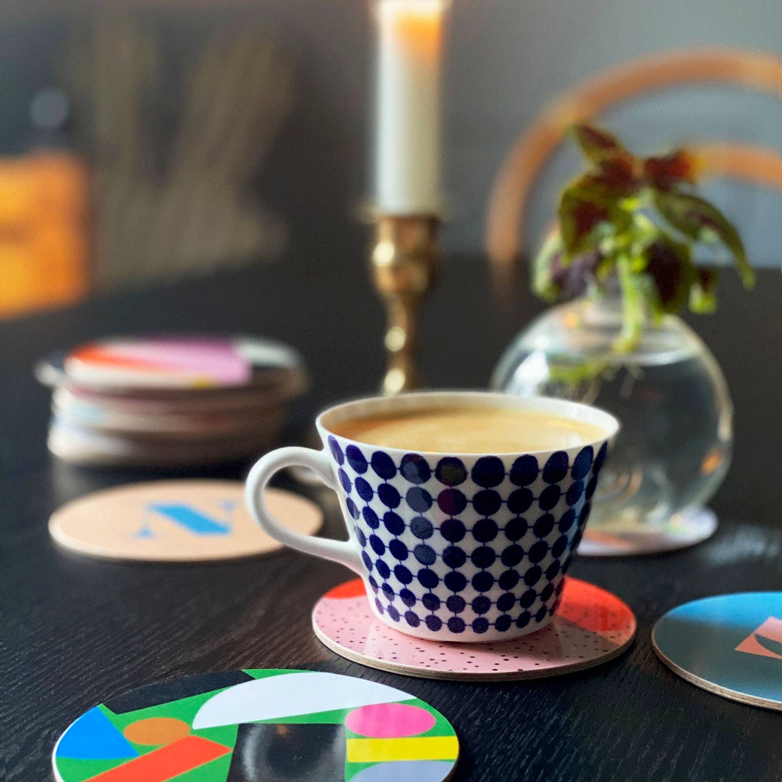 Hippstory - Wholesale Coasters - White Puzzle Coaster - Letter N3