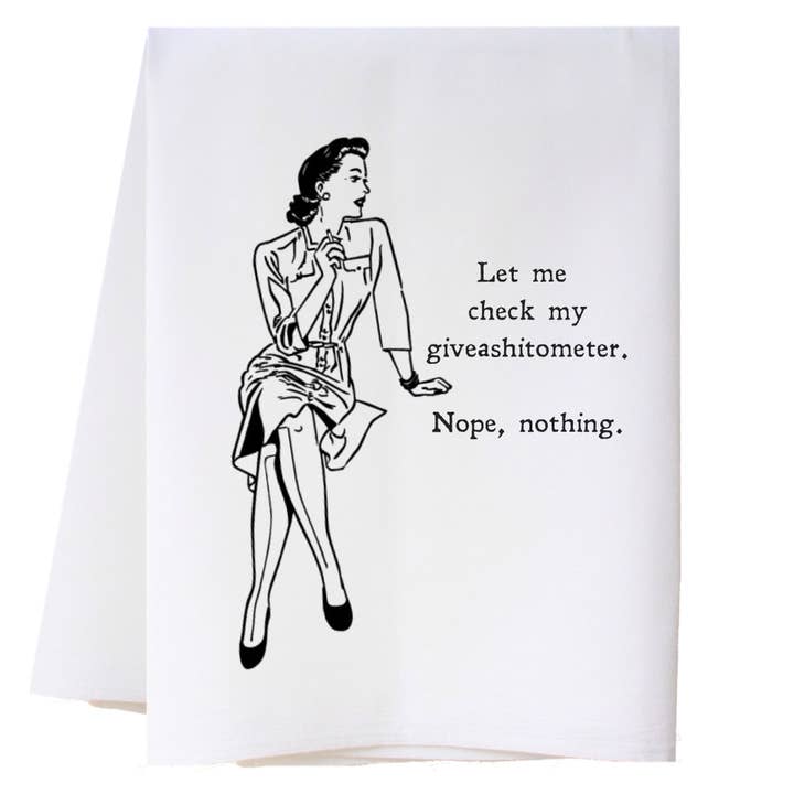 Let Me Check Kitchen Towel for wholesale by Cora & Pate