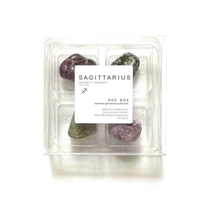Crystal Grids - Vendita all'ingrosso Pietra/cristallo spirituale - Sagittarius Zodiac - Jumbo - Set regalo con cristalli e pietre4