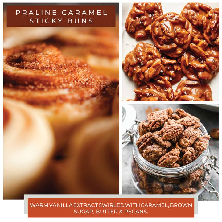 A Cheerful Giver - Wholesale Jar/Filled Candle - KOTL Papa Candle (34oz.) – Praline Caramel Sticky Buns