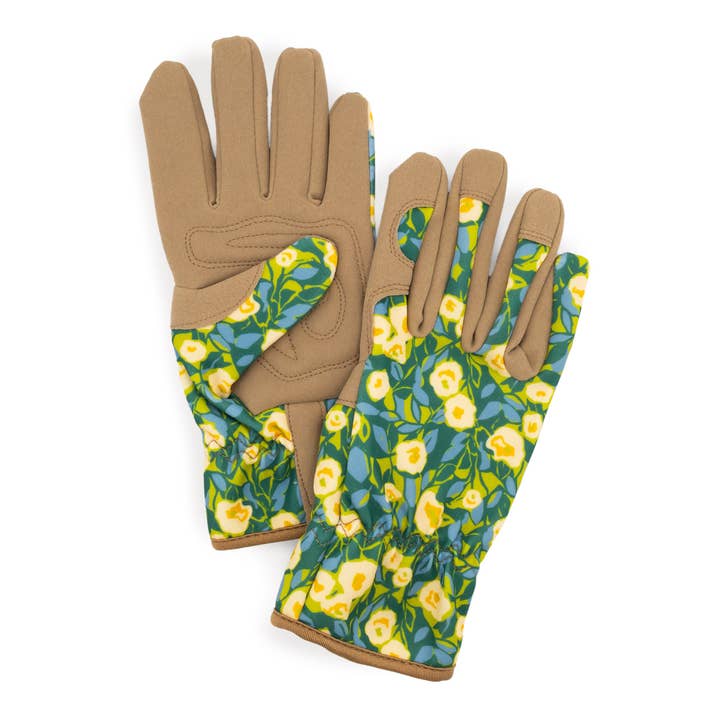 Guantes de jardinería Willow and Belle para mujer talla única – Diseño floral abstracto para venta al por mayor de Robert Frederick Ltd