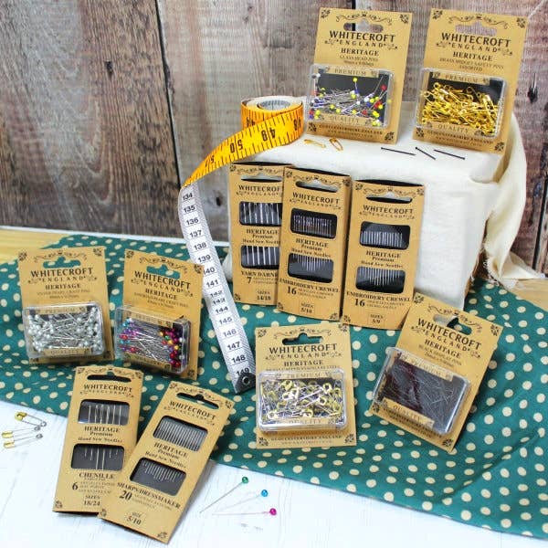 Nurge - Wholesale Embroidery/Cross Stitch Supplies - Heritage Embroidery Needles - Sizes 3 to 9 - 10 wallets