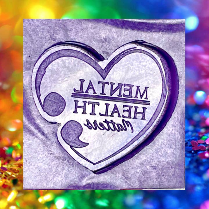 Devine Silicone Moulds – wholesale Craft supplies – Handmade Mental Health Awareness Silicone Mould0