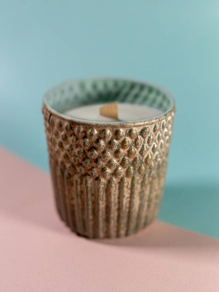 Mini Vela de Vidro Metal por atacado de Momia the beautiful living