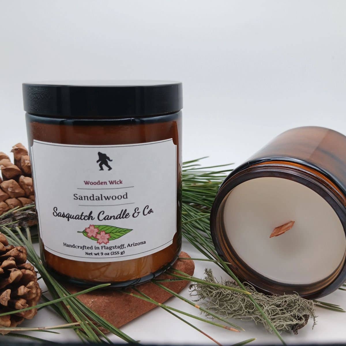 Sasquatch Candle Company - Wholesale Jar/Filled Candle - Sandalwood1