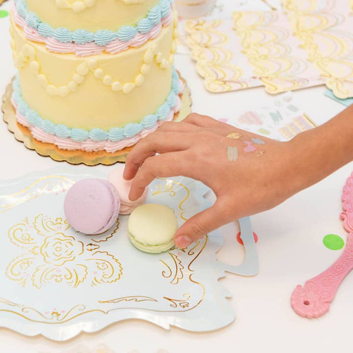 Jollity & Co. + Daydream Society - Vente Tatouage temporaire – enfant - Tatouages temporaires Let Them Eat Cake - Paquet de 22