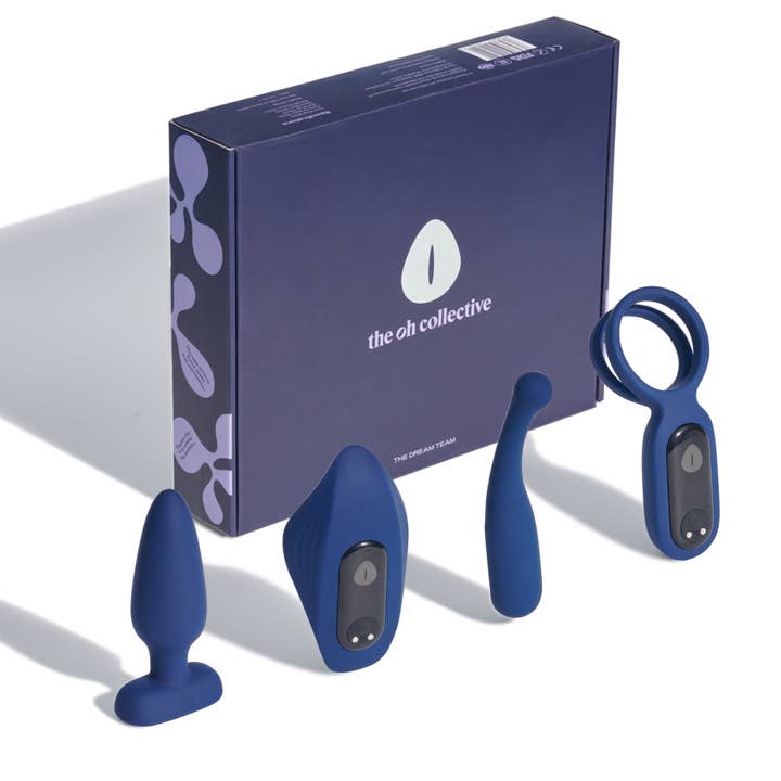 The Oh Collective - Wholesale Sex Toy - The Dream Team | Couples vibrator set | Navy Blue