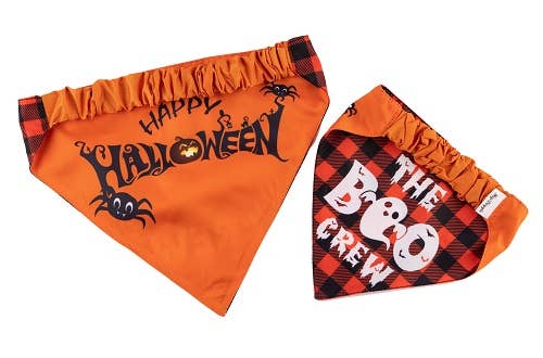Barker's Bowtique - Vente Bandana – chien - Bandana Boo Halloween1