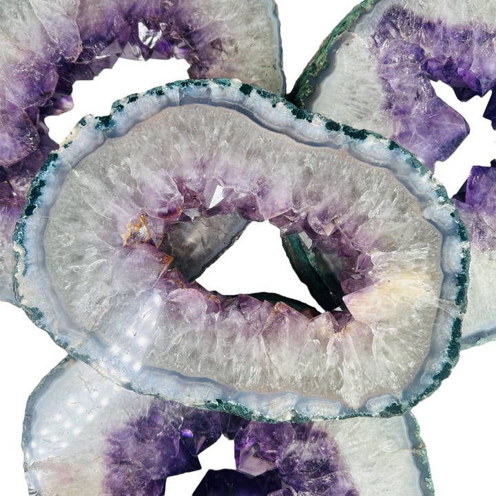 Amethyst Crystal Portal Stone Slab YOU CHOOSE for wholesale by Rock Paradise