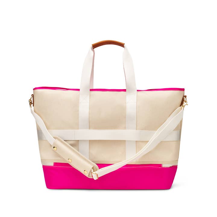 Boulevard - Wholesale Tote Bag - Women's - "Lara" Pink Large Shoe Compartment Tote (Personalizable)