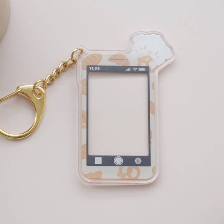 Harbs Phone Pal Acrylic Keychain for wholesale by Naptime Doodler