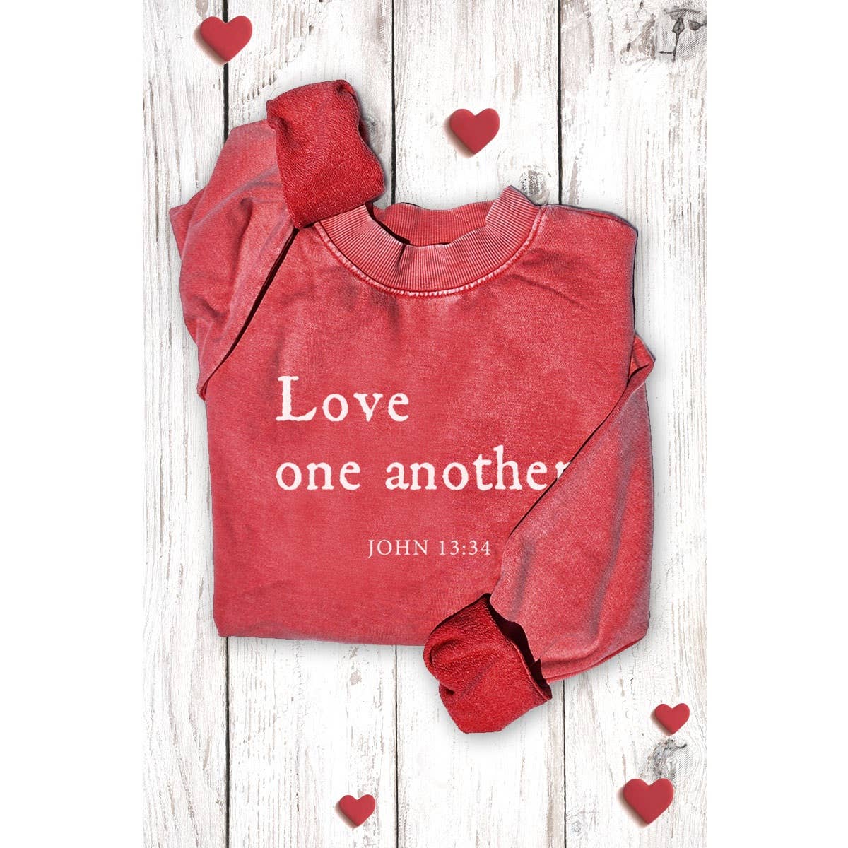 HRTandLUV - Wholesale Sweatshirt - Women's - LOVE ONE ANOTHER MINERAL GRAPHIC SWEATWHIRTS5