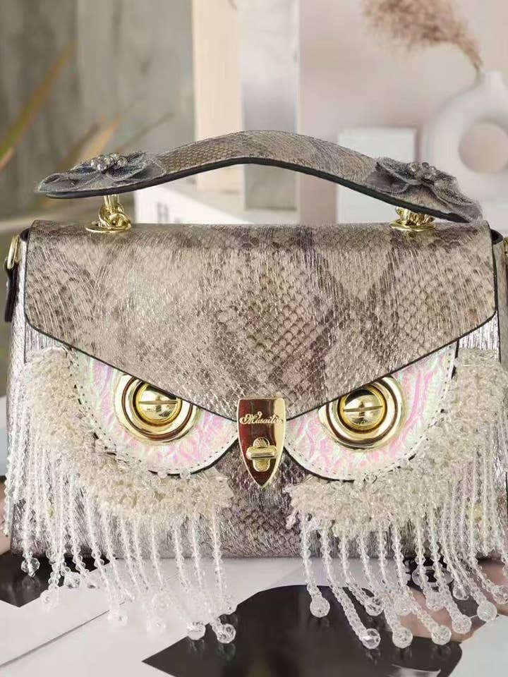 Owl Rhinestone Luxury Crossbody Shoulder Bag for wholesale by Fiona Secret Closet