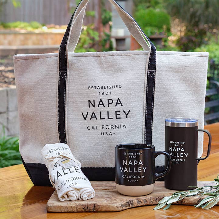 Custom TEXT 24 Oz. Large Zippered Boat Tote for wholesale by Mercantile 12