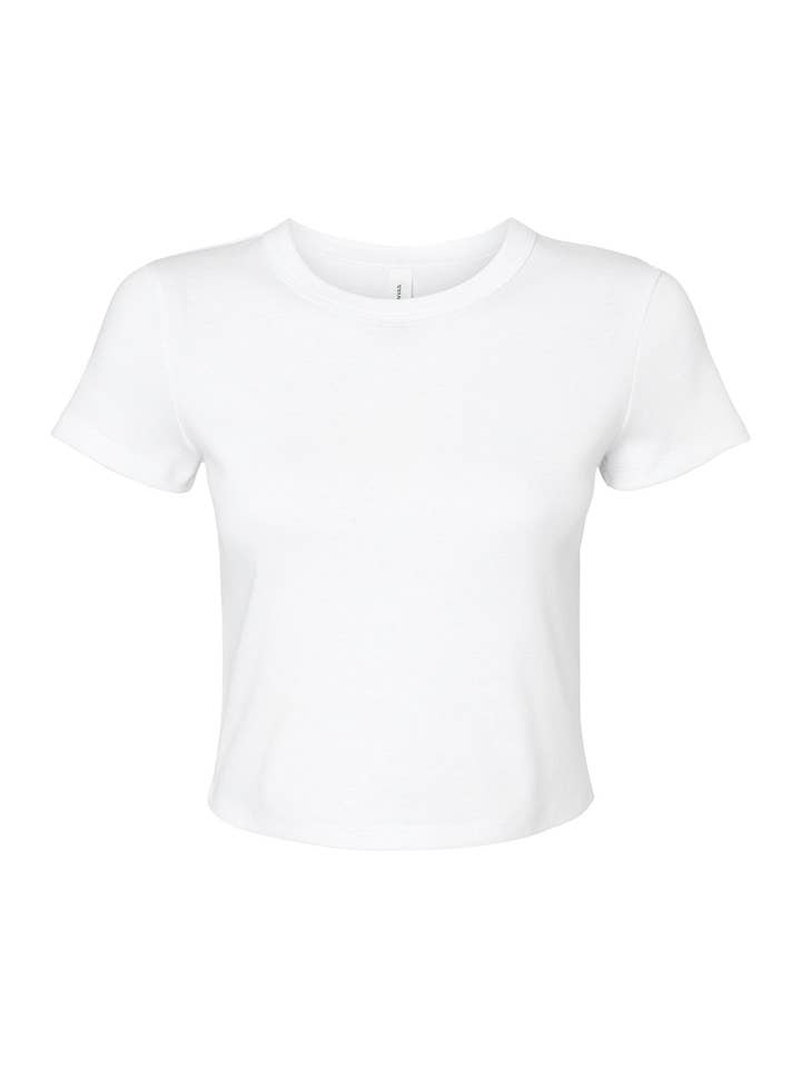 Total Apparel - Wholesale T-Shirt - Women's - Bella Canvas Ladies' Micro Ribbed Baby Tee | Cropped | 101017