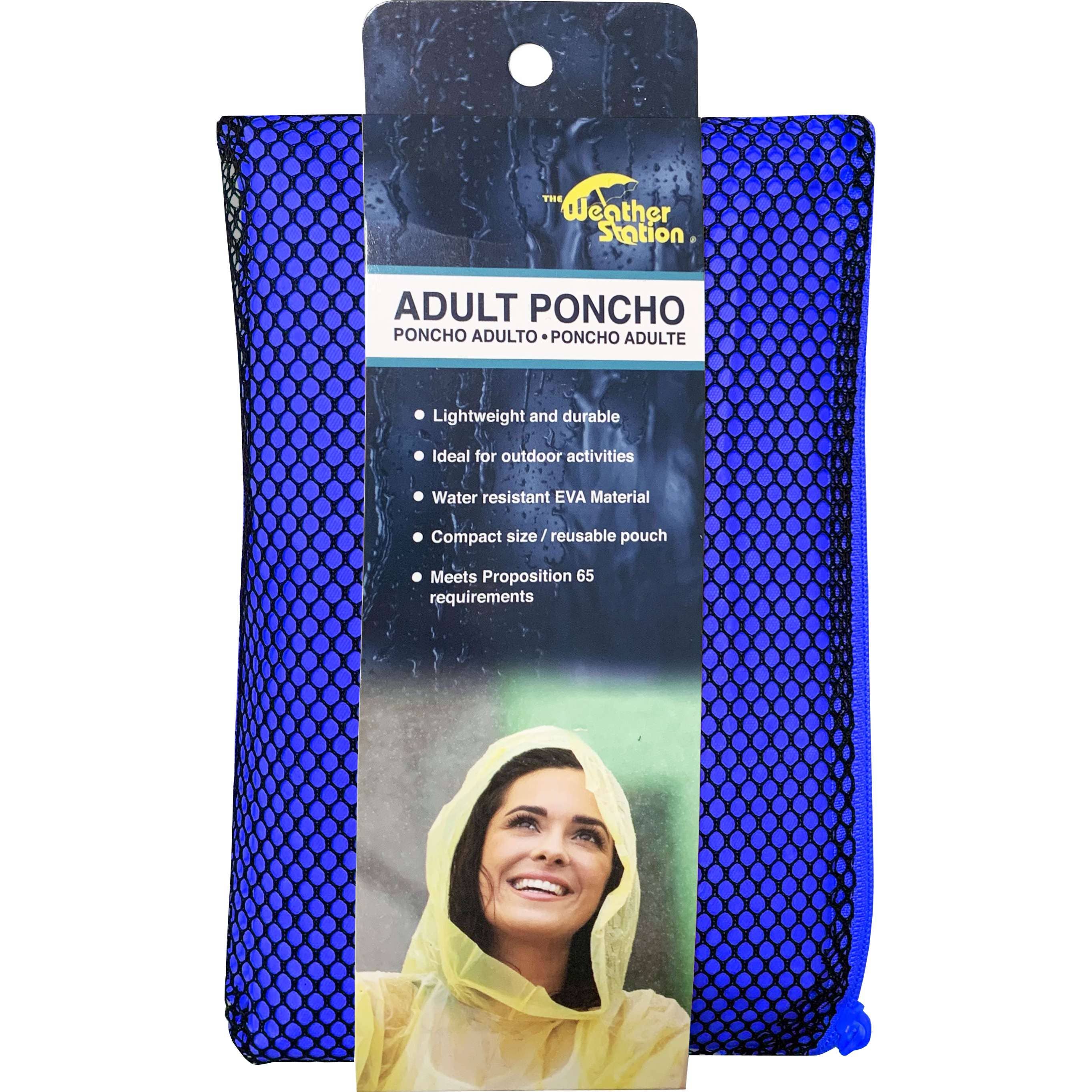 Chaby International - Vente Poncho – unisexe - Ponchos de pluie en EVA pour adulte avec capuche en couleurs vives assorties3