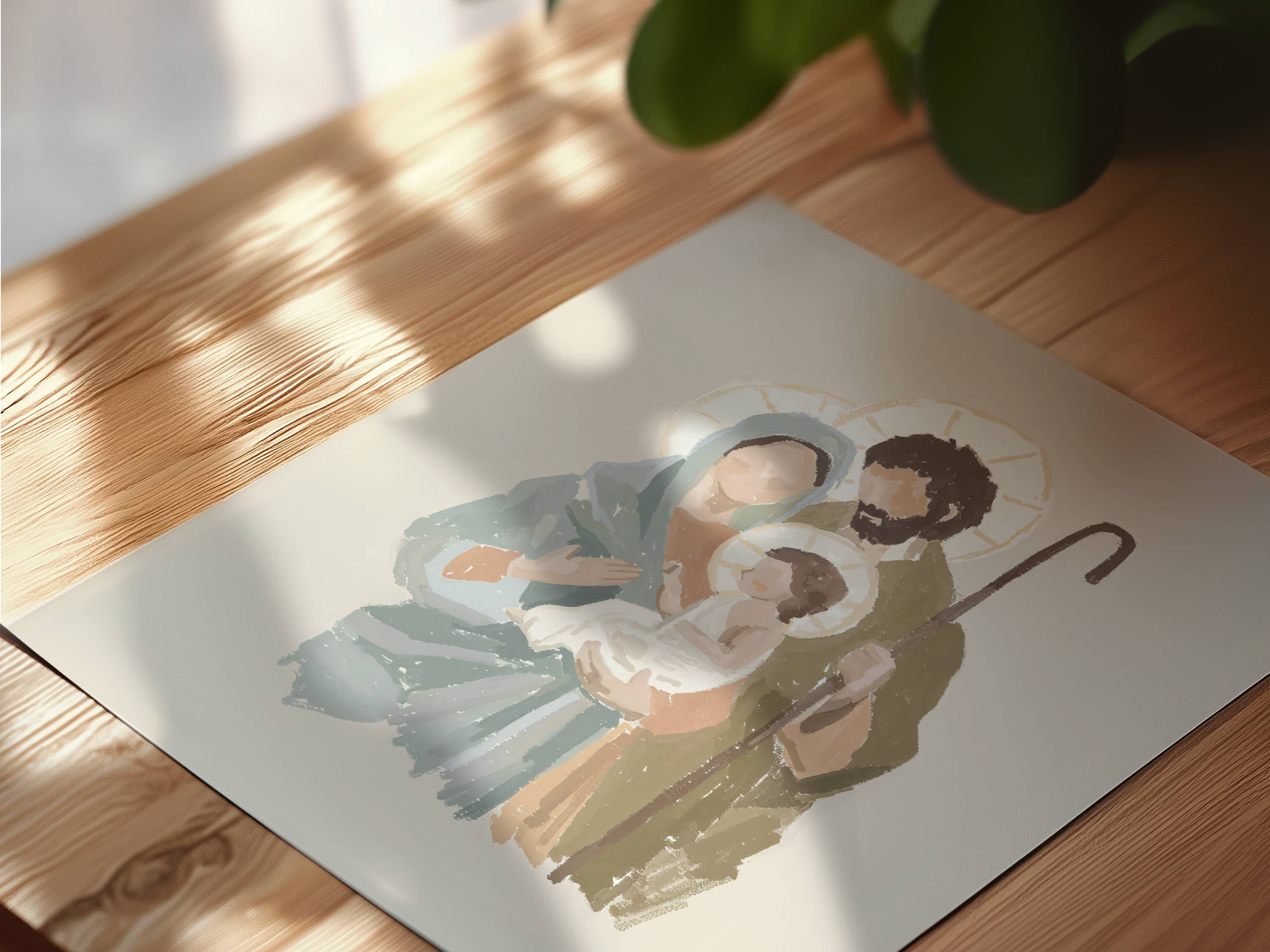 Reap+Sow - Venta al por mayor Ilustración - Impresión de arte de pintura cristiana de la Sagrada Familia5