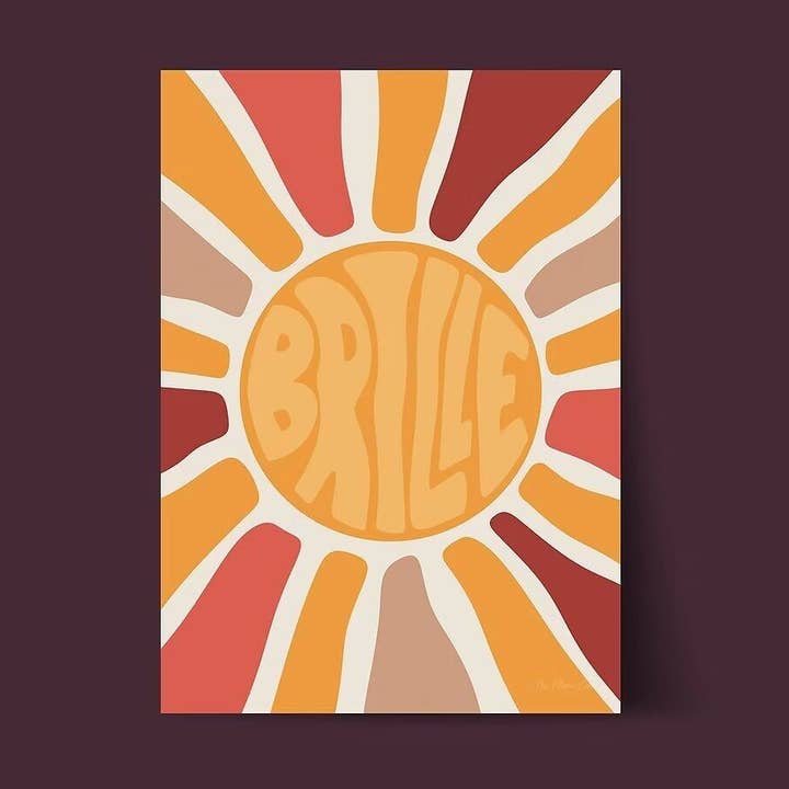 Cartaz Brilha por atacado de Ma Plume Colorée