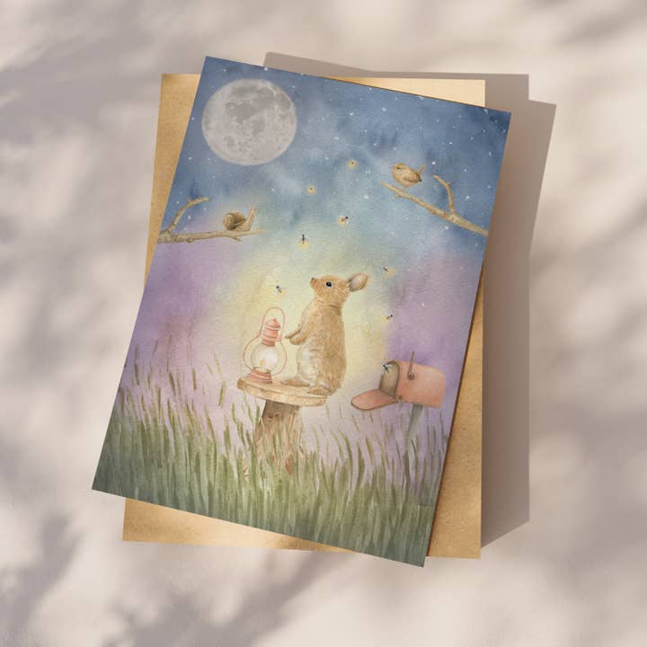 Appeloogje - Wholesale Gewone wenskaart - Ansichtkaart vuurvliegjes1