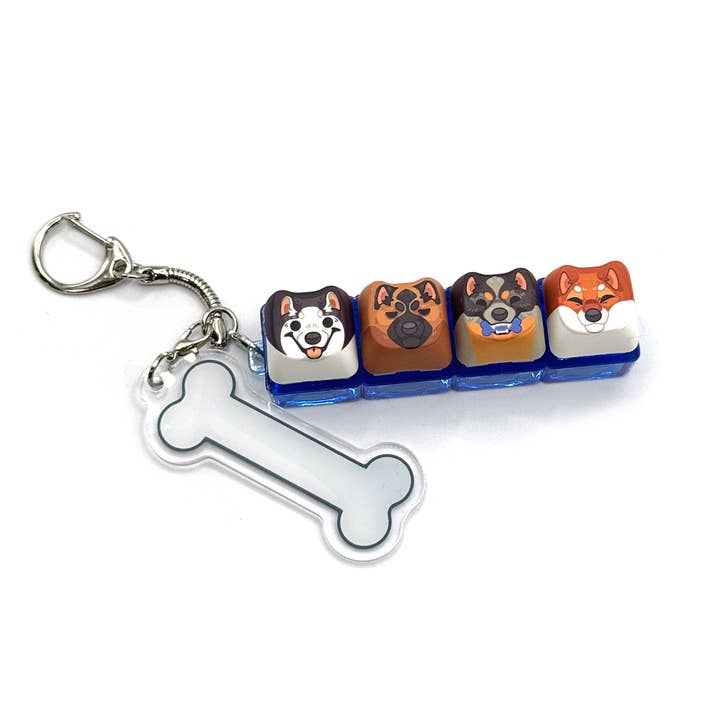 Porte-clés Clavier Chiens pour la vente par Playing Possum Clothing Co.