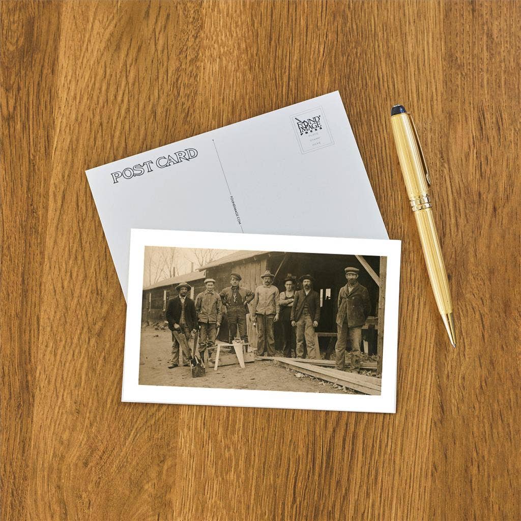 Found Image Press – wholesale Postcard – Postcard IF-34 Carpentry Crew1