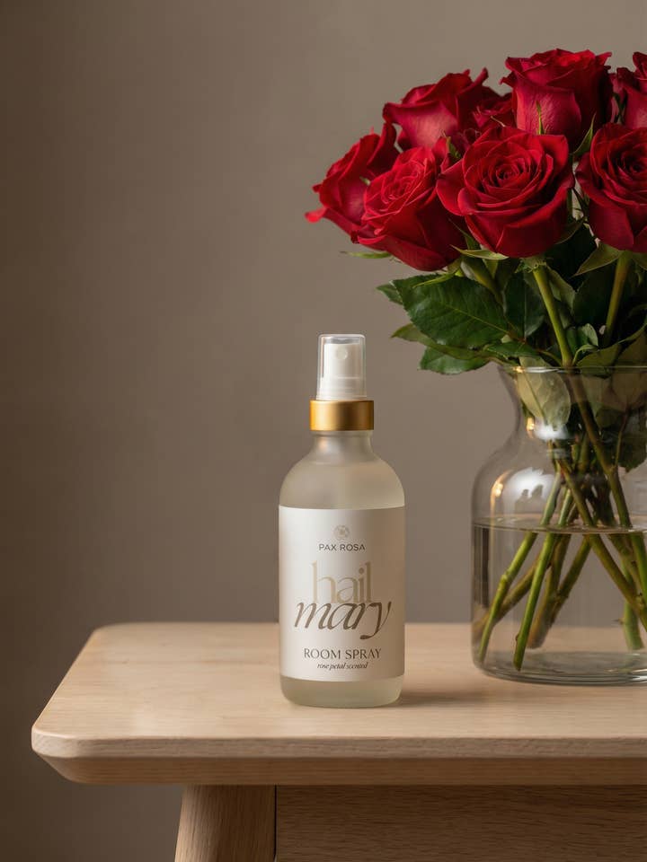 Hail Mary Room Spray for wholesale by Pax Rosa