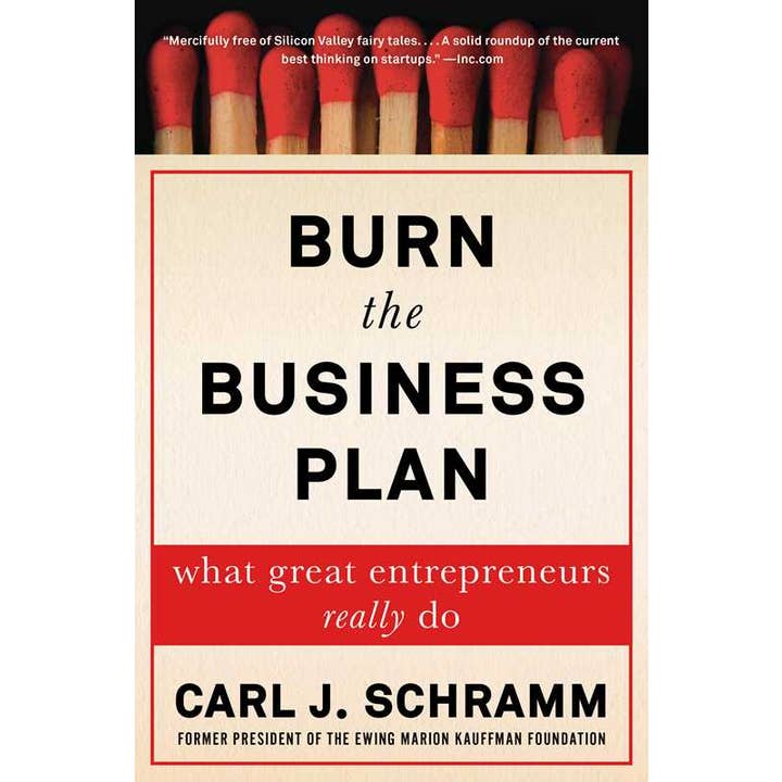 Burn the Business Plan by Carl J. Schramm for wholesale by Simon & Schuster