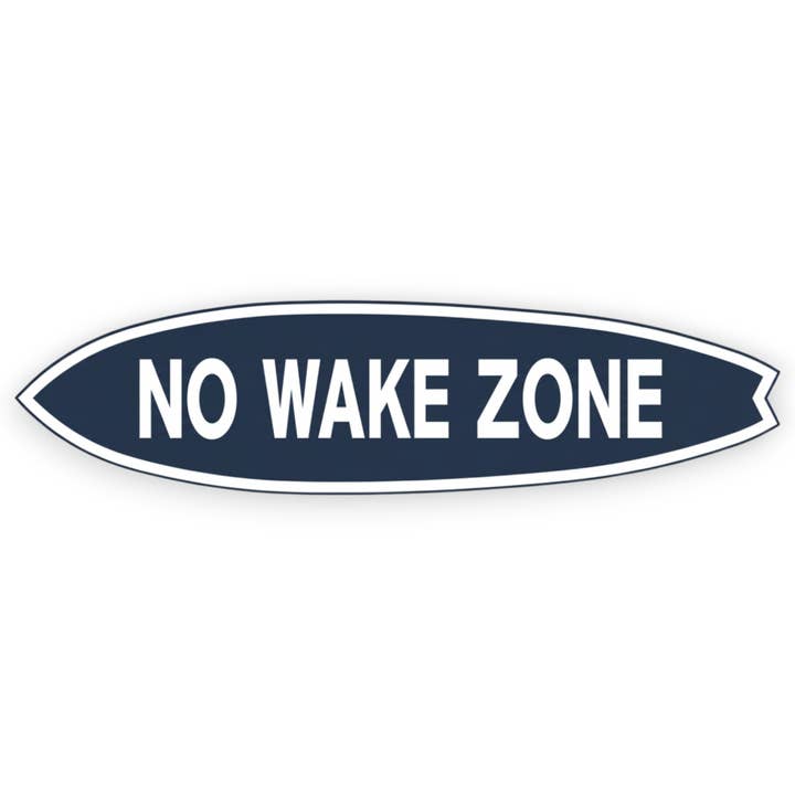 Buiten Geen Golven Zone Surfplank Muurkunst, PVC Nautisch Ontwerp voor wholesale door JennyGems