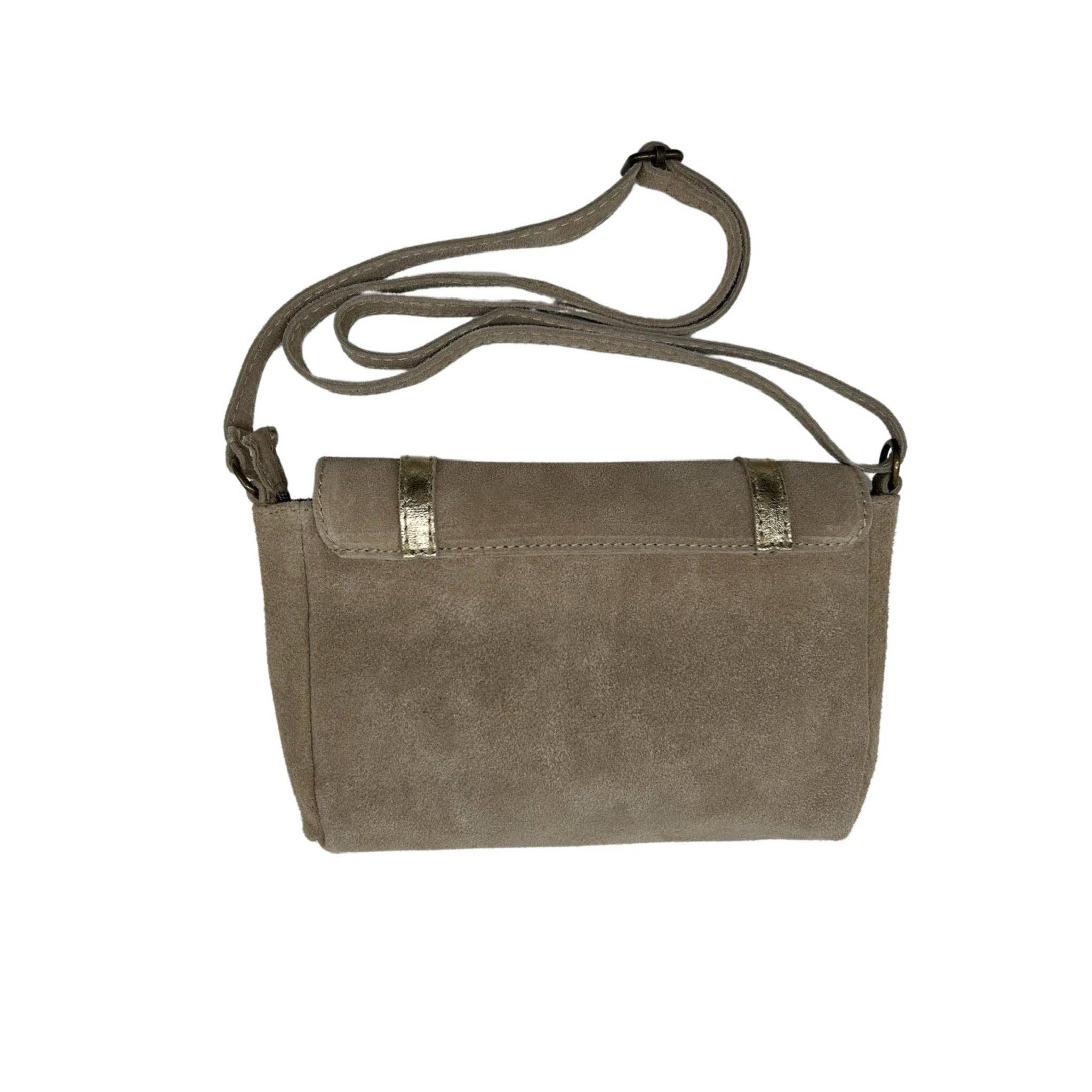 Louisa lee - Wholesale Crossbody Bag - Women's - PAULETTE SUEDE LEATHER SATCHEL BAG4