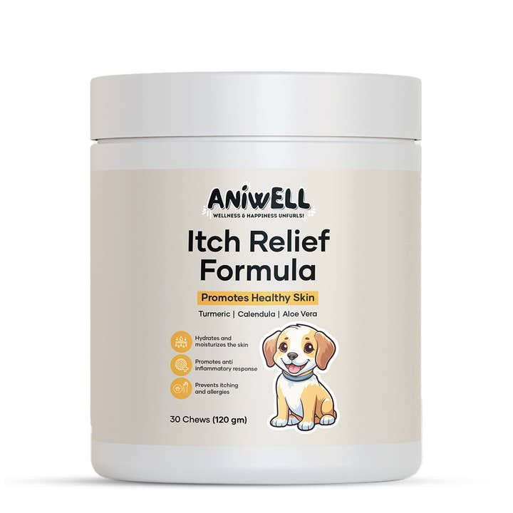 Aniwell Itch Relief Formula: A Turmeric & Vitamin E Booster for wholesale by Aniwell