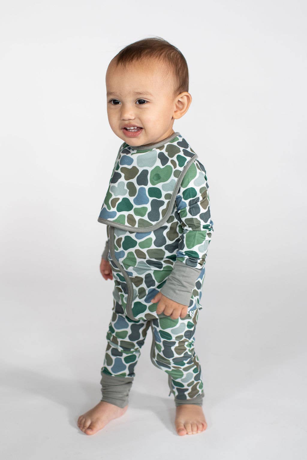 Goosies - Wholesale Sleepsuit - Baby - Pebble Camo - Zip Convertible PJs1