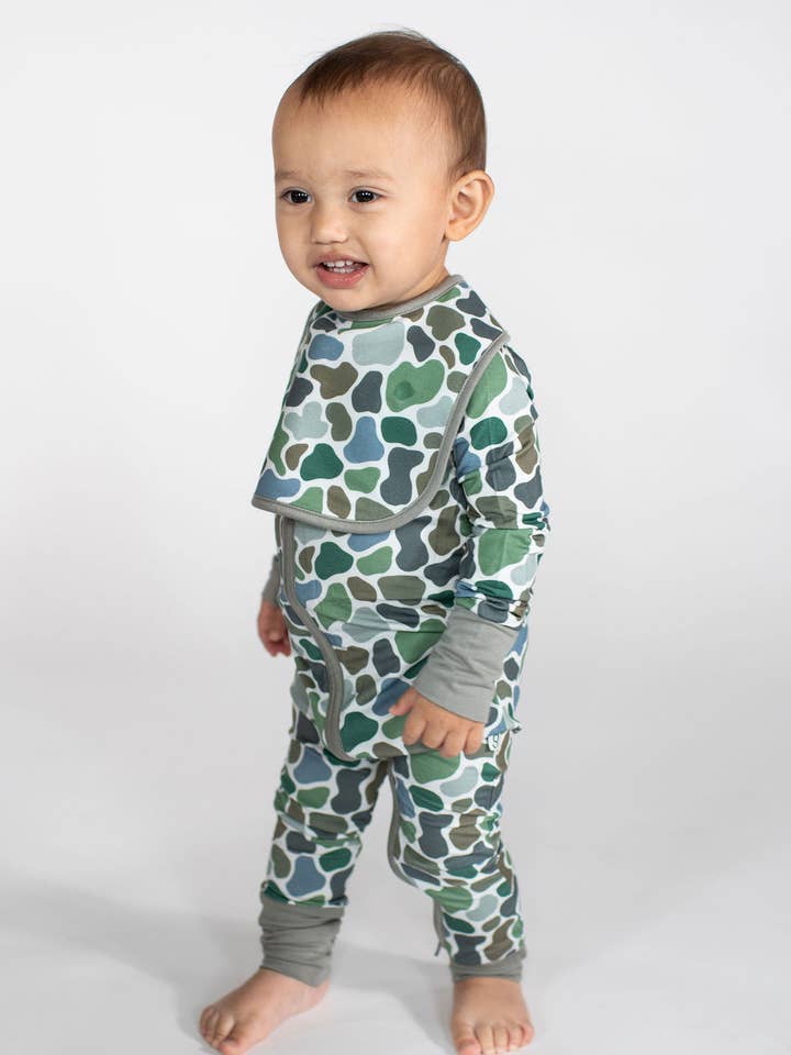 Goosies - Wholesale Sleepsuit - Baby - Pebble Camo - Zip Convertible PJs1