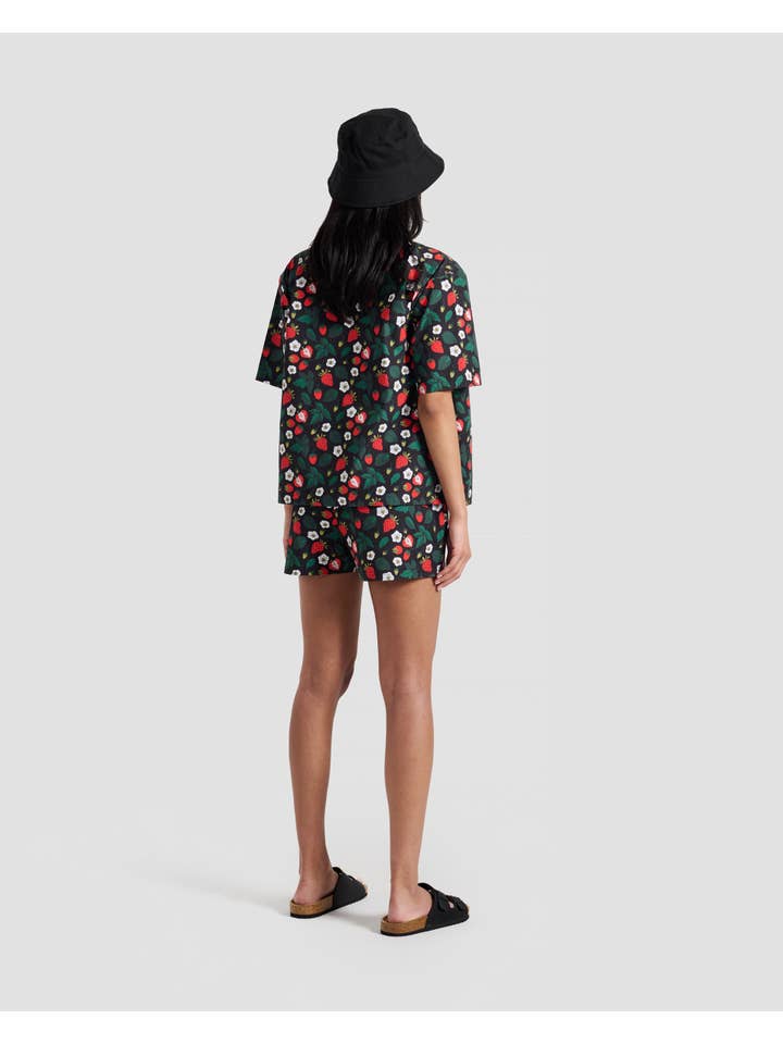 Poplin and Co. - Wholesale Shorts - Women's - Women's Strawberry Fields Print Shorts