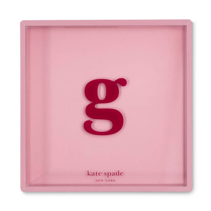 Just Mine Initial Tray, G for wholesale by Kate Spade New York by Lifeguard Press