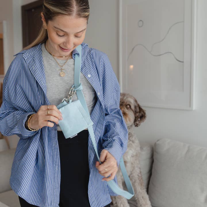 dexypaws - Wholesale Pet Treat Bag - Dog - Treat Pouch in Sky Blue