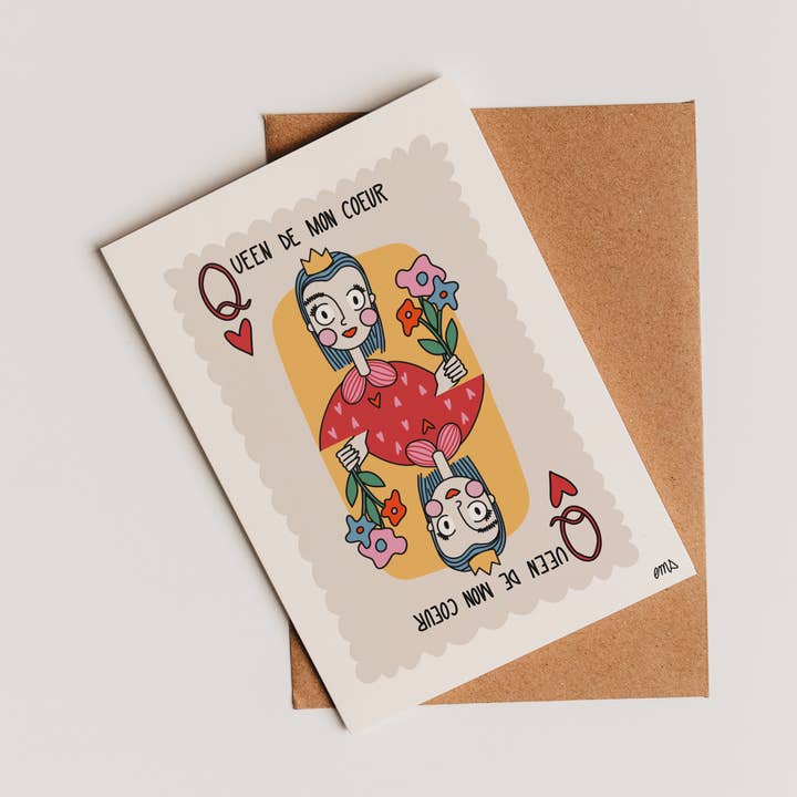 CARTE DE VOEUX AMOUR pour la vente par EMS