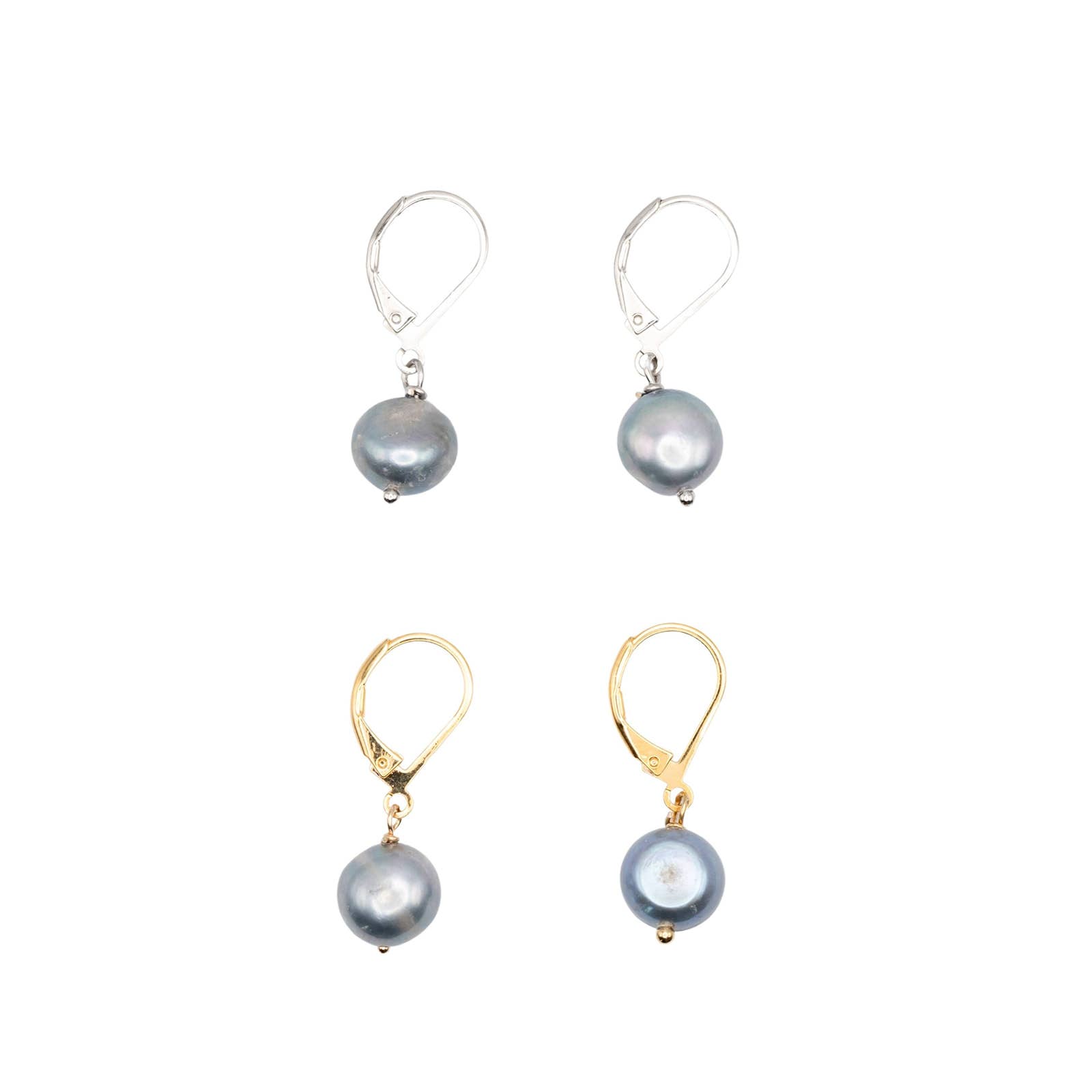 Rebecca Accessories LLC – wholesale Dangle earrings – Freshwater Pearl Simple Dangle Leverback Earring Dainty Gift4