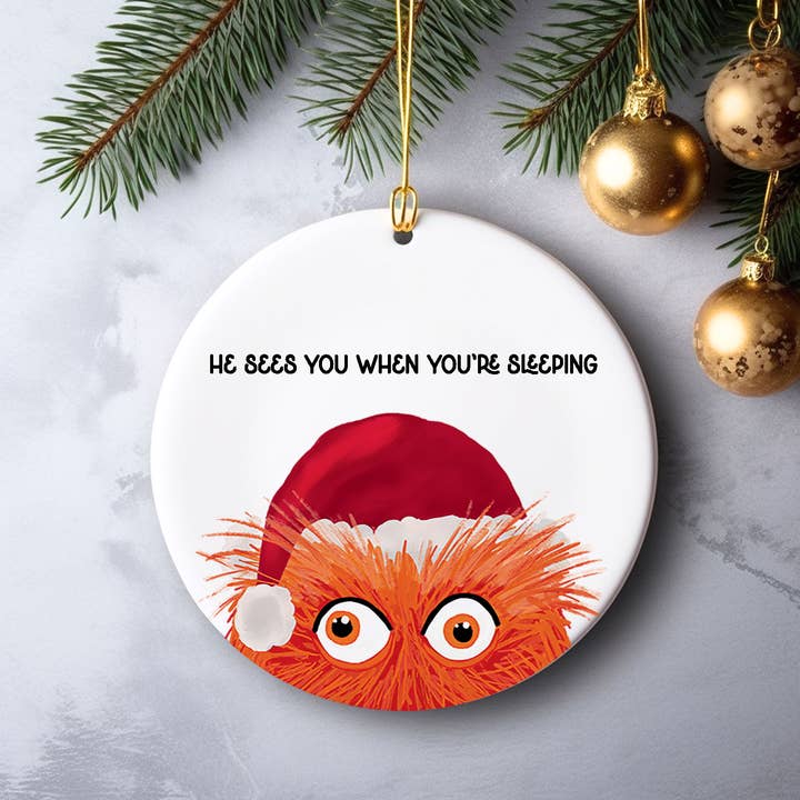 gritty claus philly christmas ornament for wholesale by Square Peggy
